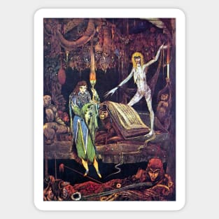 Faust in the Witch's Kitchen - Harry Clarke Sticker